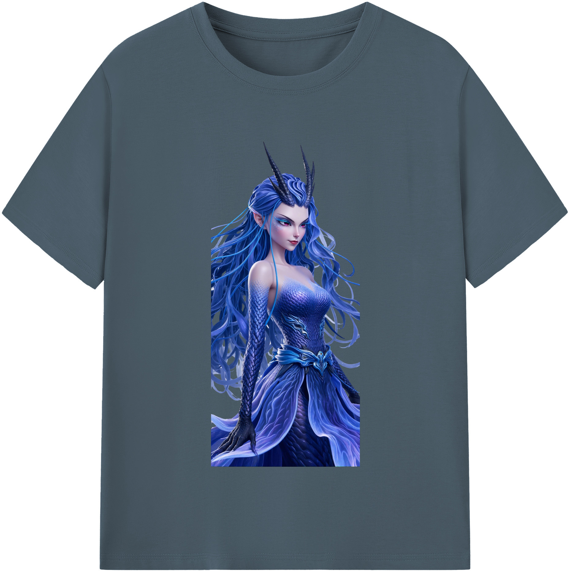 （画像用） Ne Zha 2 ナタ 魔童の大暴れ 綿100％半袖Tシャツ（フロントプリント）